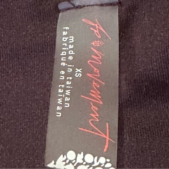 FREE PEOPLE ​Movement Down The Line Ruffle-Trim Brown Sports Bra Women’s Size XS - Picture 10 of 10